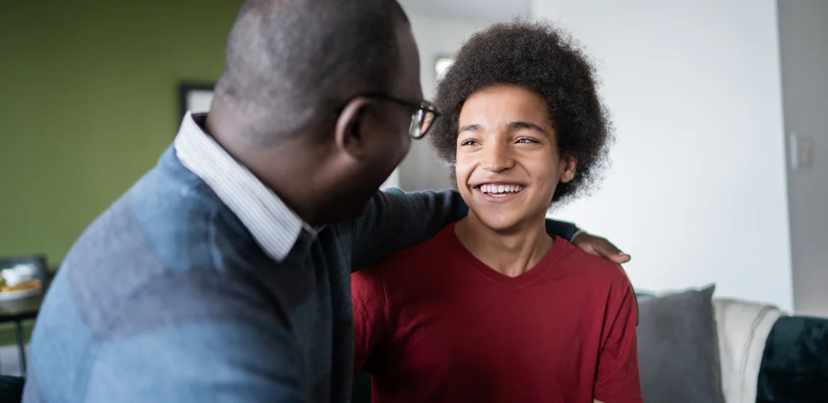 Student smiling