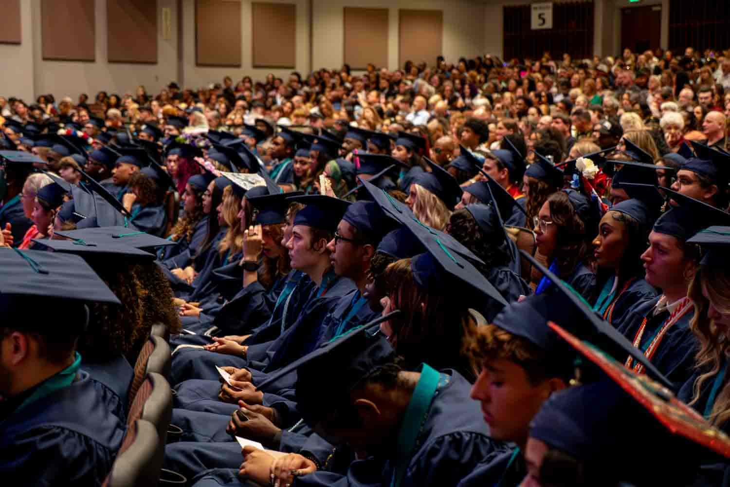 happy students at graduation