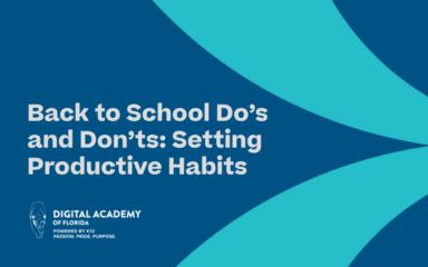 Back to School Do’s and Don’ts: Setting Productive Habits